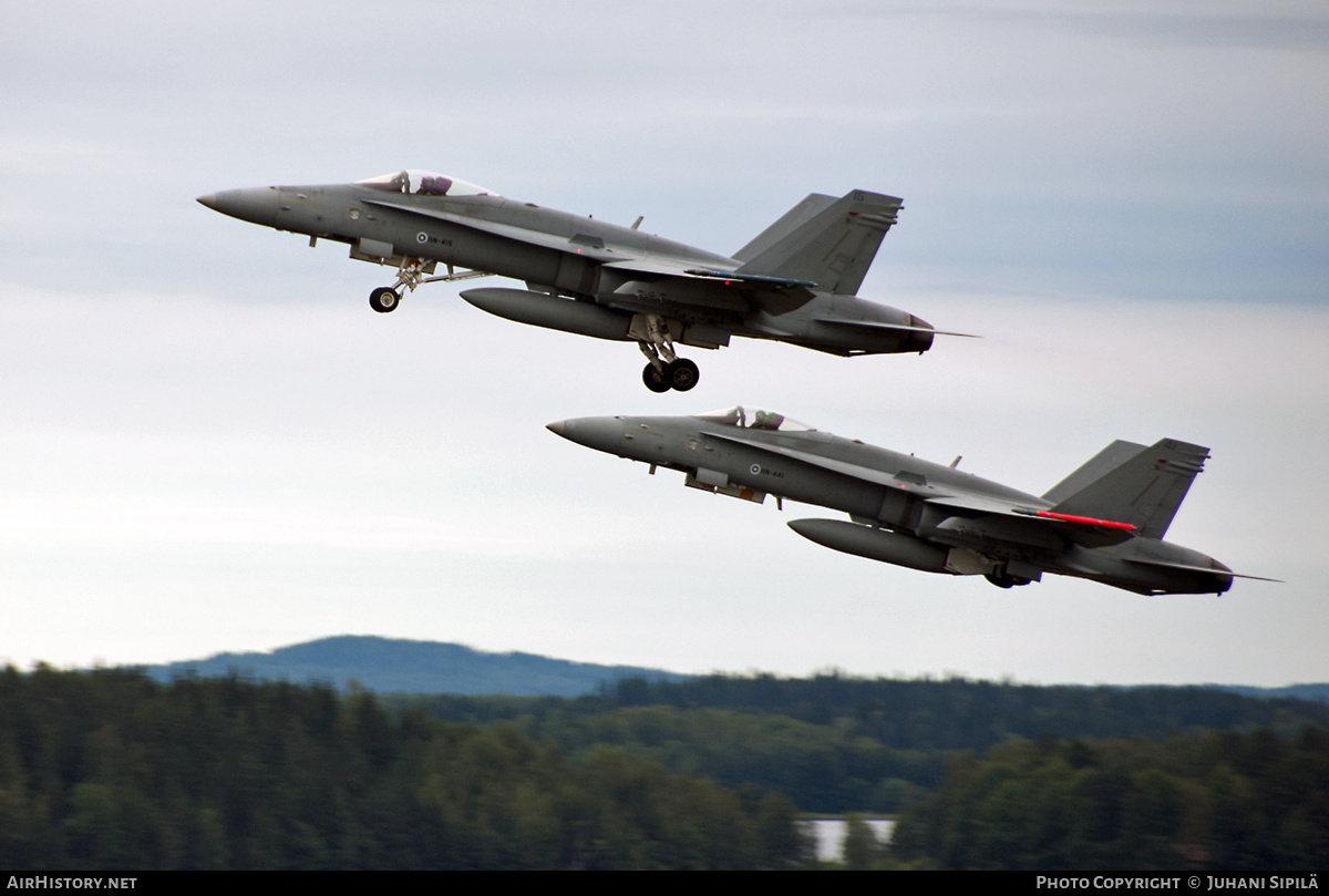 Aircraft Photo of HN-415 | McDonnell Douglas F/A-18C Hornet | Finland - Air Force | AirHistory.net #224954