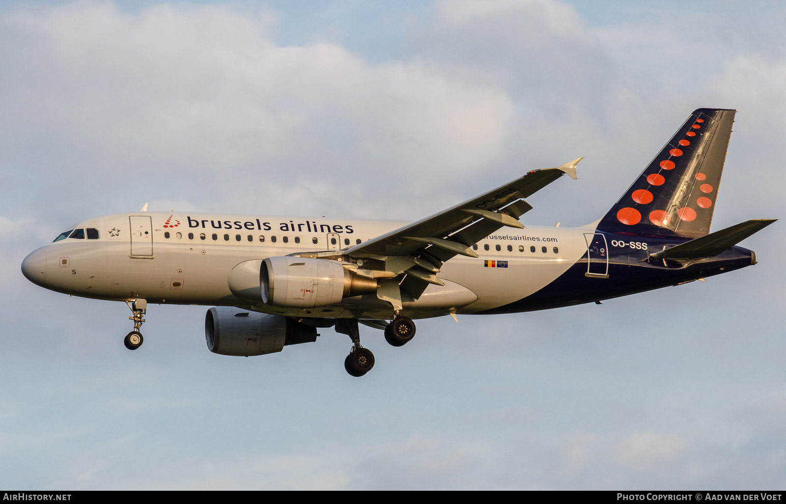 Aircraft Photo of OO-SSS | Airbus A319-111 | Brussels Airlines | AirHistory.net #225012
