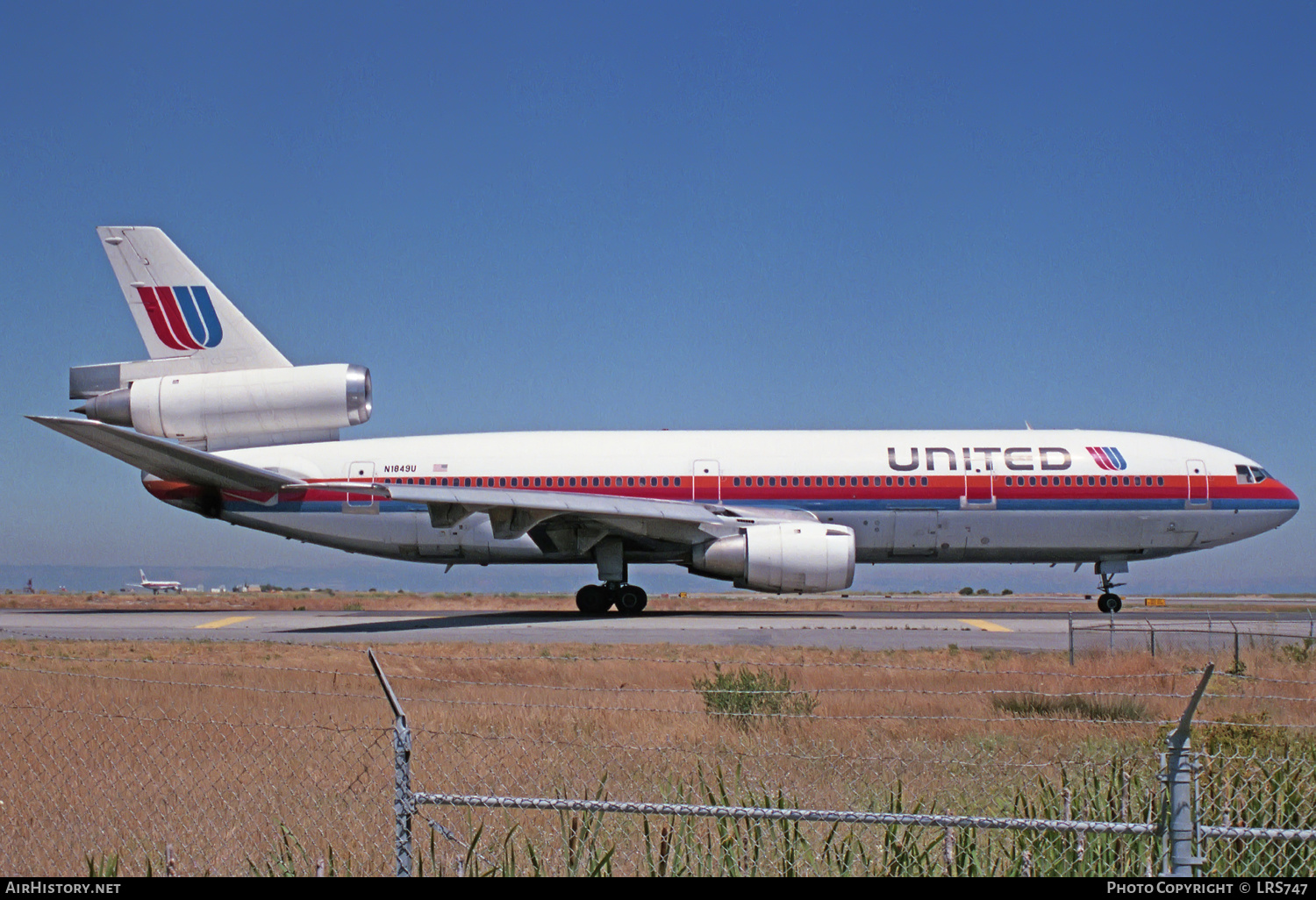 Aircraft Photo of N1849U | McDonnell Douglas DC-10-10 | United Airlines | AirHistory.net #225110