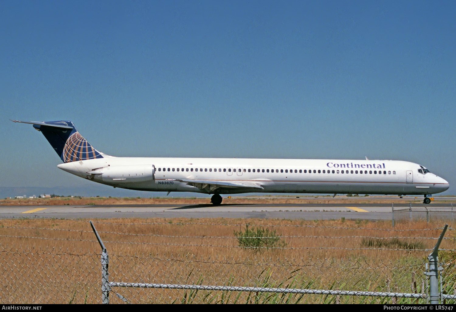 Aircraft Photo of N83870 | McDonnell Douglas MD-82 (DC-9-82) | Continental Airlines | AirHistory.net #225120