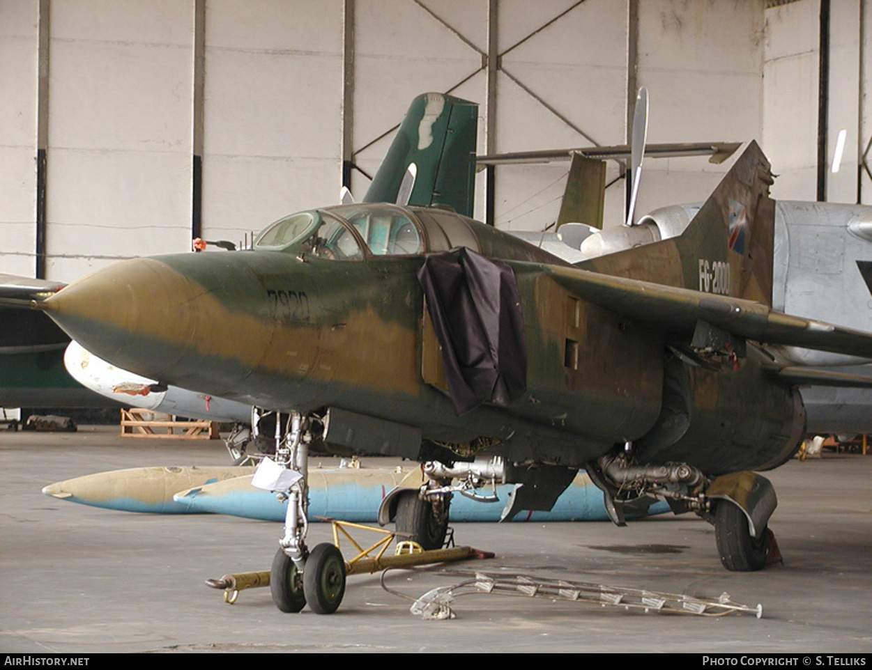 Aircraft Photo of FG-2000 | Mikoyan-Gurevich MiG-23UB | Congo-Kinshasa - Air Force | AirHistory.net #225163