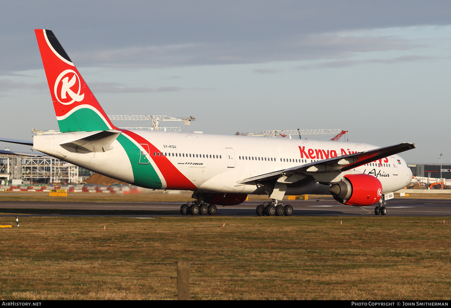 Aircraft Photo of 5Y-KQU | Boeing 777-2U8/ER | Kenya Airways | AirHistory.net #225178