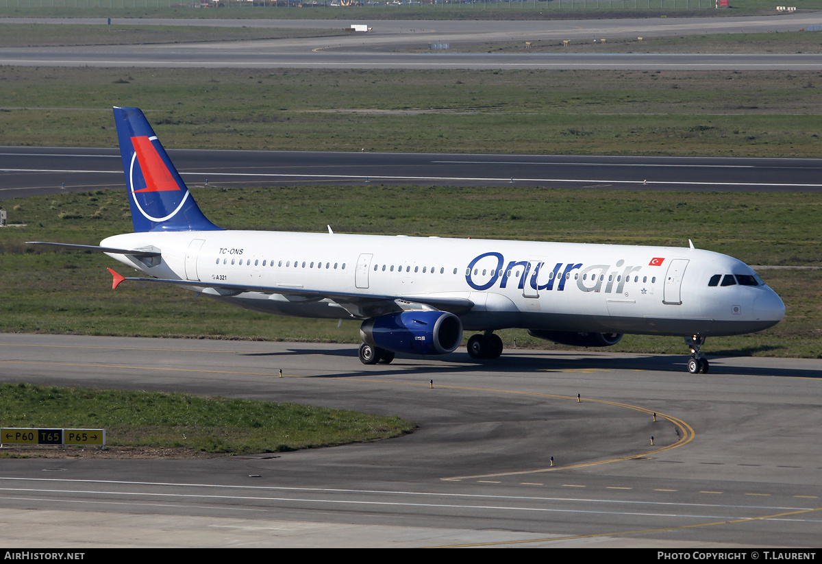 Aircraft Photo of TC-ONS | Airbus A321-131 | Onur Air | AirHistory.net #225228