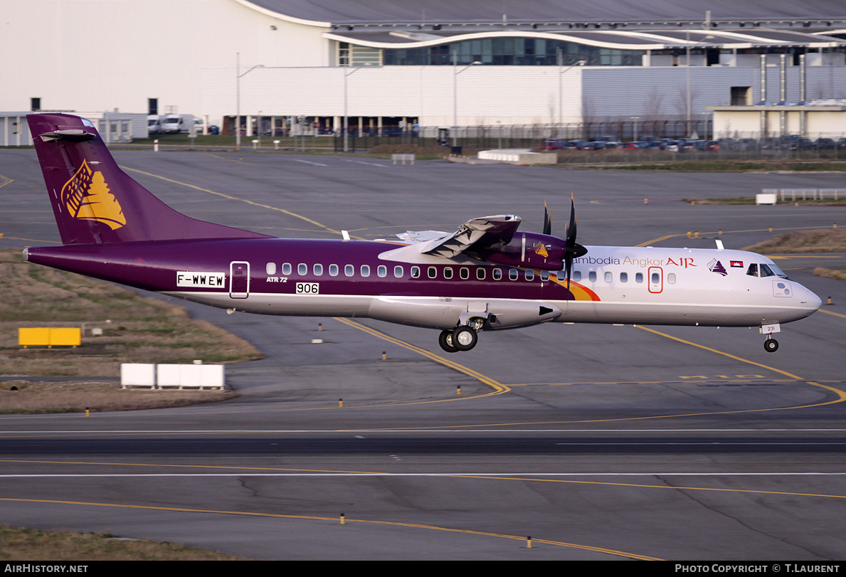 Aircraft Photo of F-WWEW | ATR ATR-72-500 (ATR-72-212A) | Cambodia Angkor Air | AirHistory.net #225231