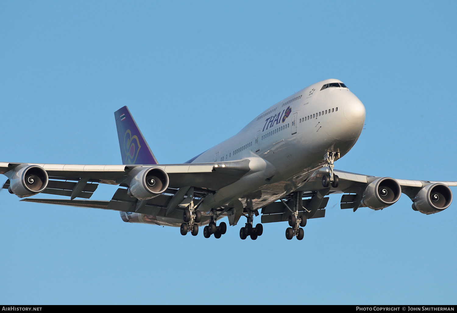 Aircraft Photo of HS-TGY | Boeing 747-4D7 | Thai Airways International | AirHistory.net #225240