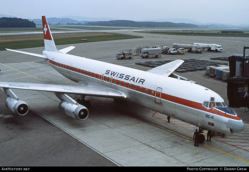 Aircraft Photo of HB-IDH | McDonnell Douglas DC-8-62CF | Swissair | AirHistory.net #225271