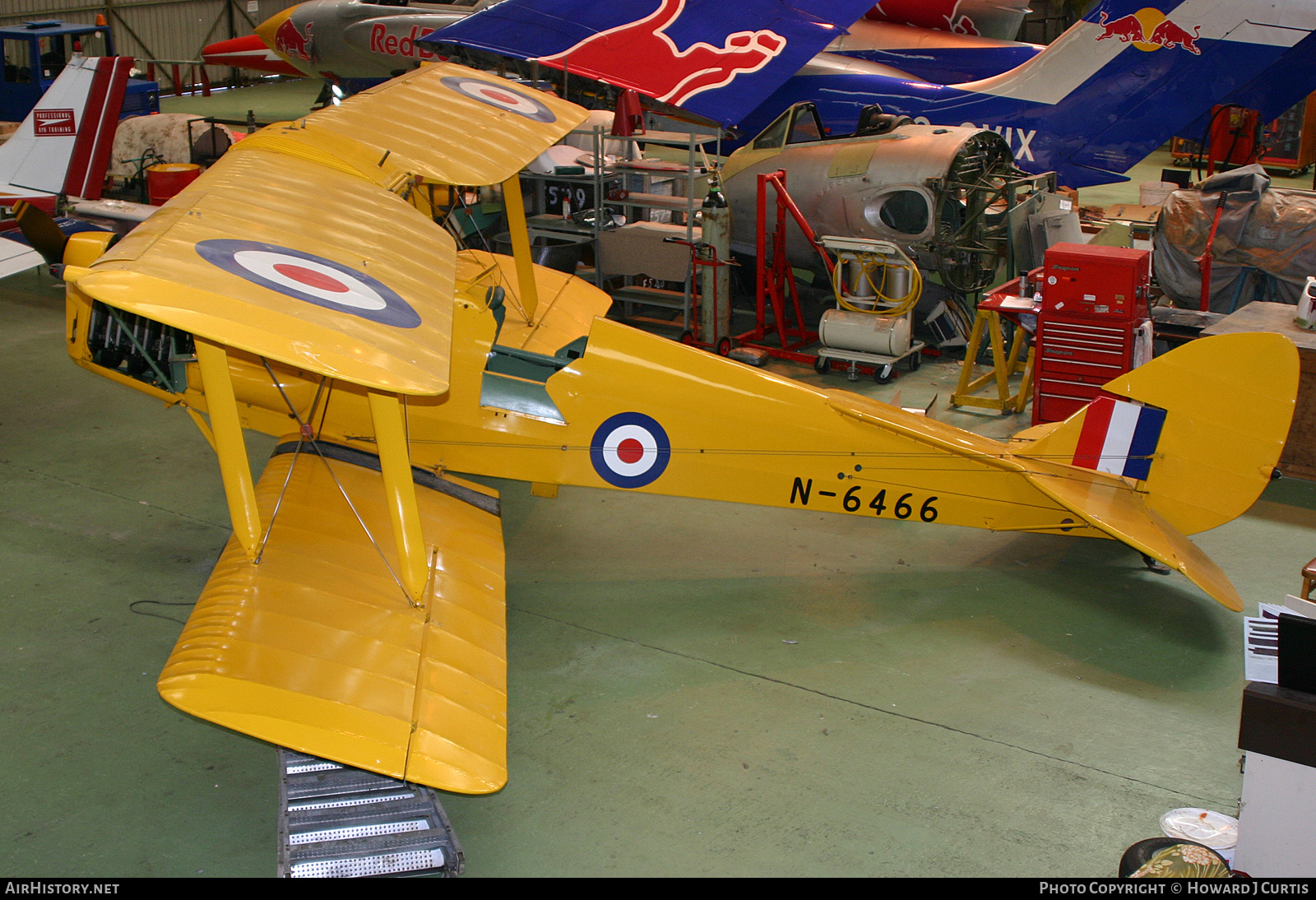 Aircraft Photo of G-ANKZ / N-6466 | De Havilland D.H. 82A Tiger Moth | UK - Air Force | AirHistory.net #225284