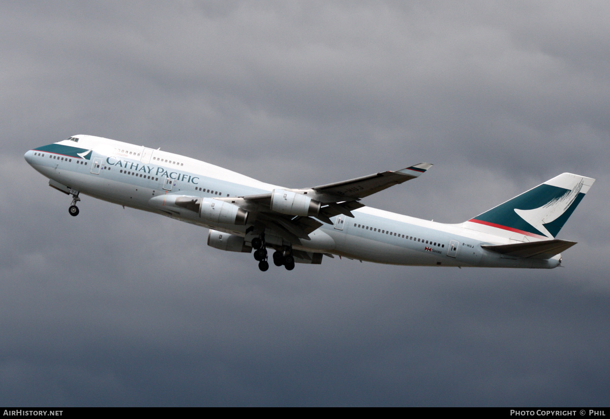 Aircraft Photo of B-HUJ | Boeing 747-467 | Cathay Pacific Airways | AirHistory.net #225312