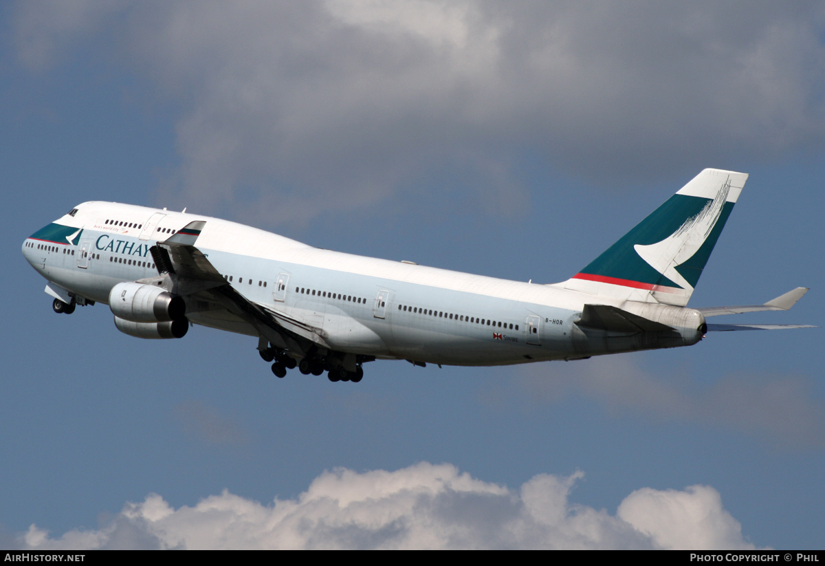 Aircraft Photo of B-HOR | Boeing 747-467 | Cathay Pacific Airways | AirHistory.net #225315