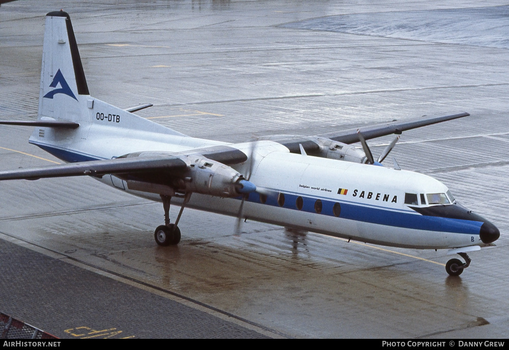 Aircraft Photo of OO-DTB | Fairchild Hiller FH-227B | Sabena | AirHistory.net #225390
