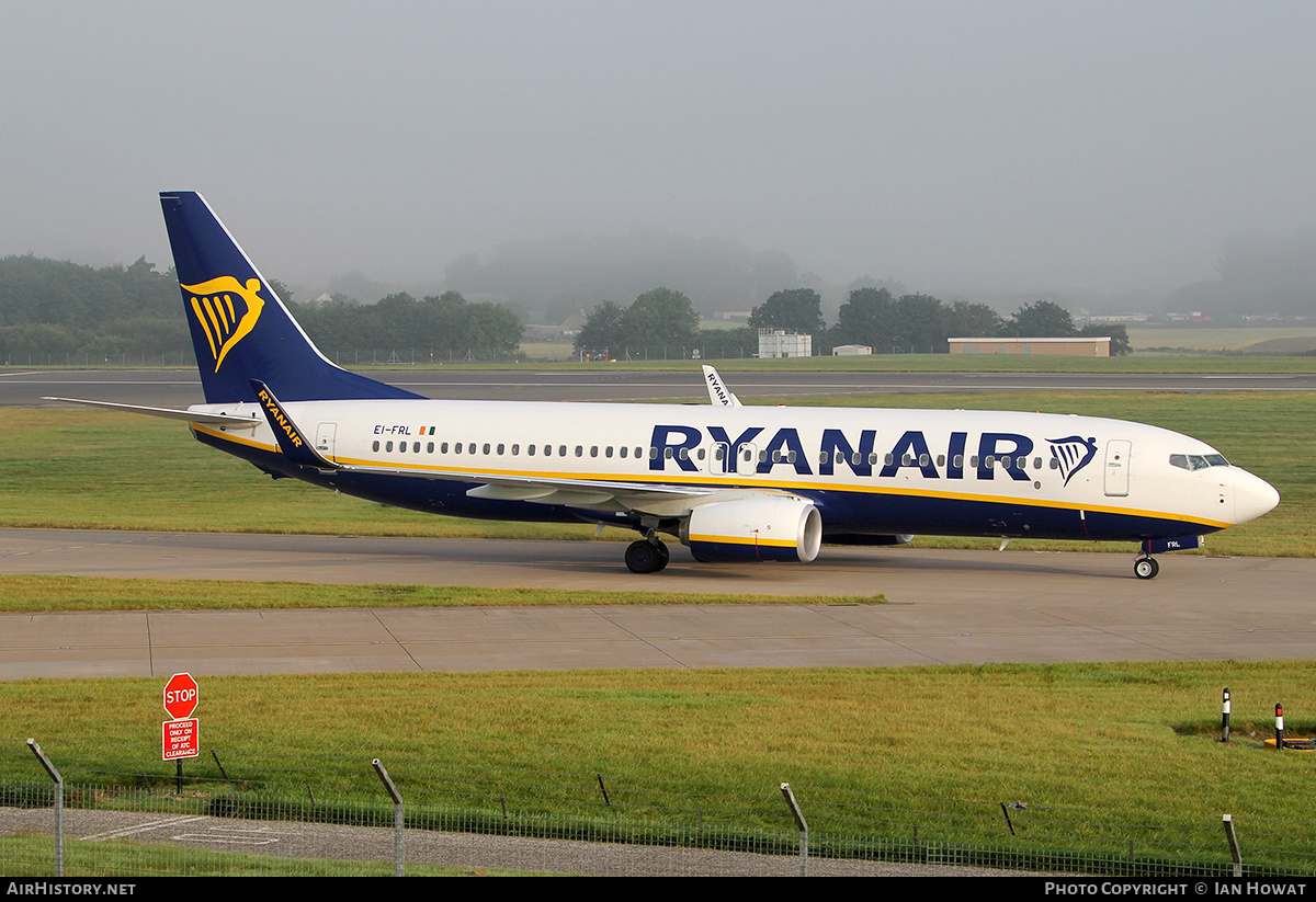 Aircraft Photo of EI-FRL | Boeing 737-8AS | Ryanair | AirHistory.net #225414