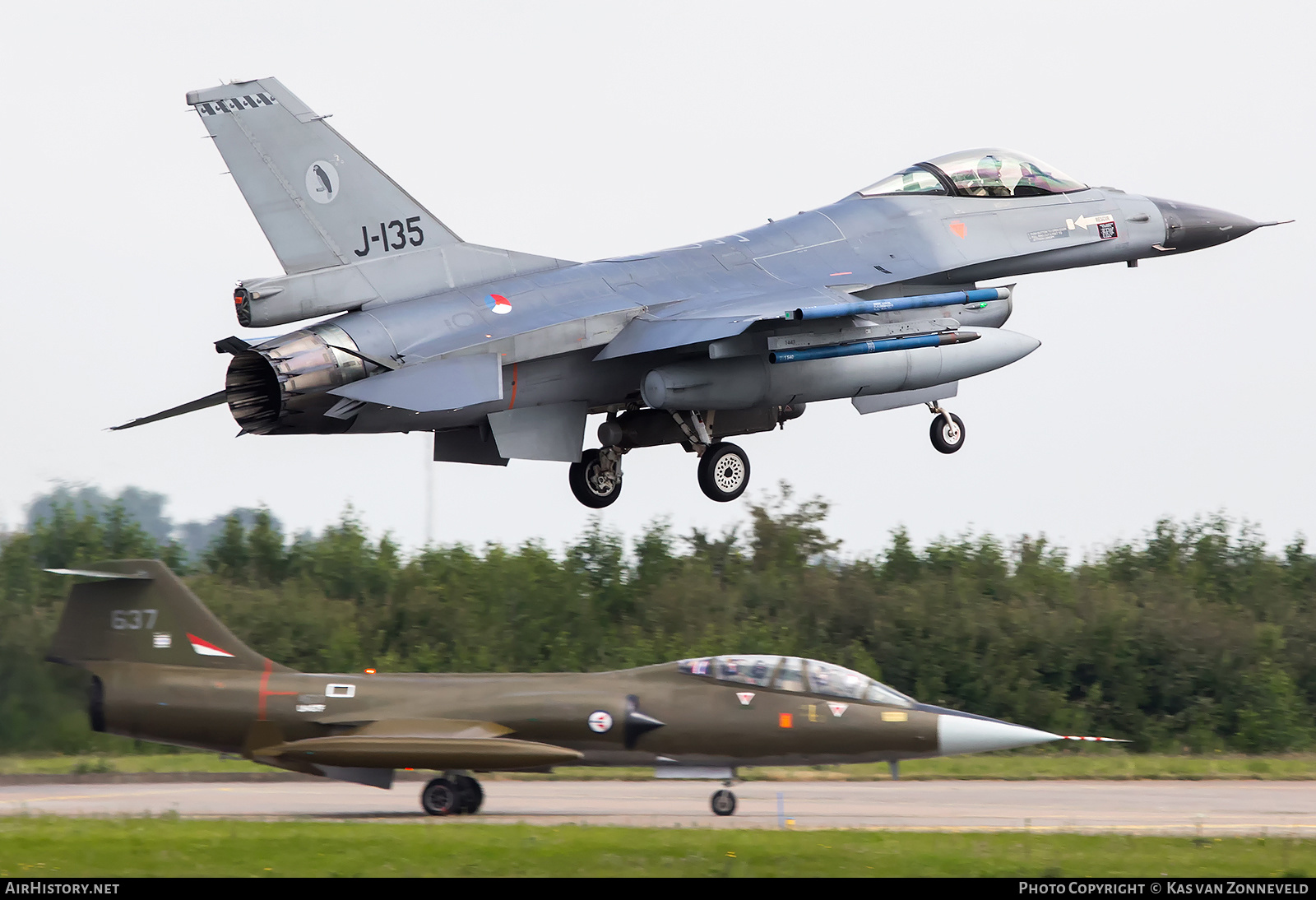 Aircraft Photo of J-135 | General Dynamics F-16AM Fighting Falcon | Netherlands - Air Force | AirHistory.net #225420