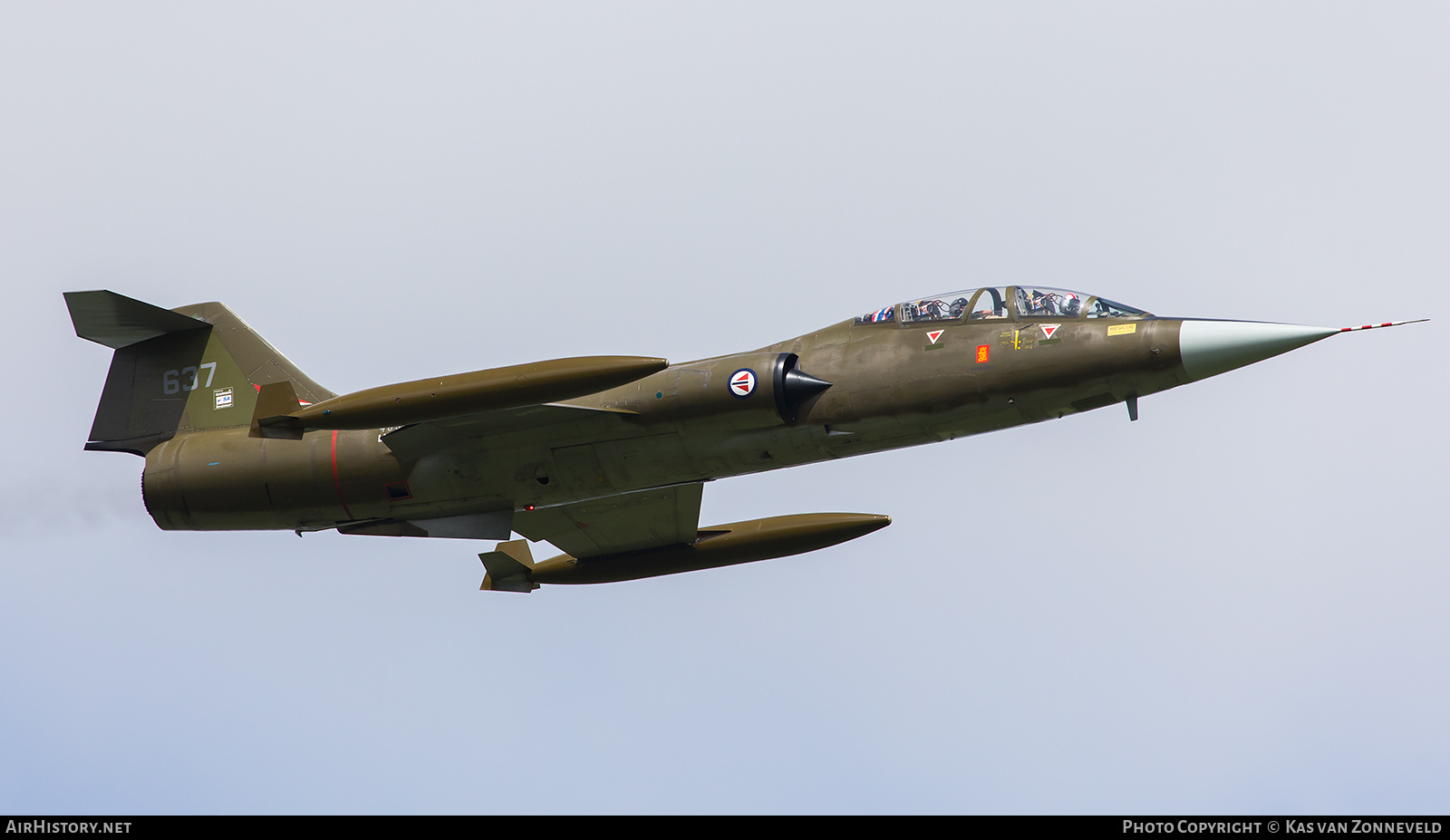 Aircraft Photo of LN-STF / 637 | Lockheed CF-104D Starfighter Mk.1 | Norway - Air Force | AirHistory.net #225466
