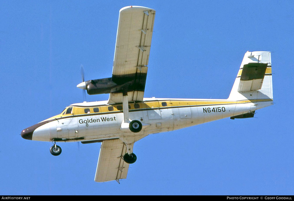 Aircraft Photo of N64150 | De Havilland Canada DHC-6-200 Twin Otter | Golden West Airlines | AirHistory.net #225571