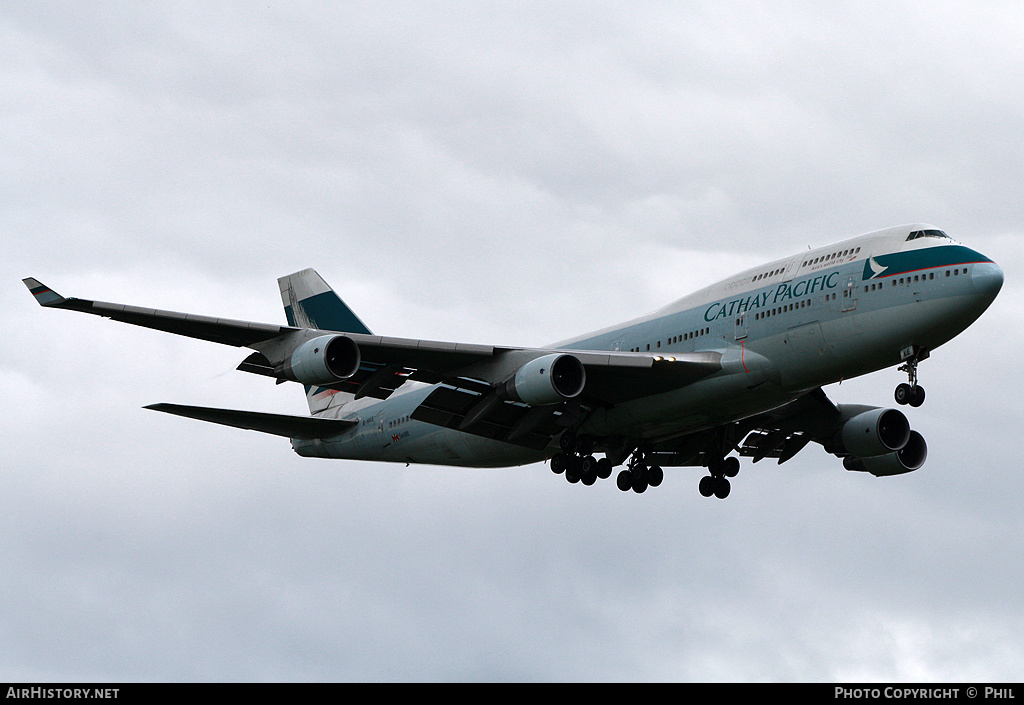 Aircraft Photo of B-HKE | Boeing 747-412 | Cathay Pacific Airways | AirHistory.net #225576