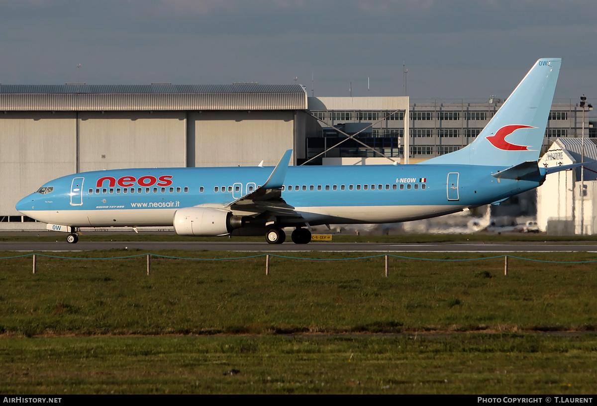 Aircraft Photo of I-NEOW | Boeing 737-86N | Neos | AirHistory.net #225580