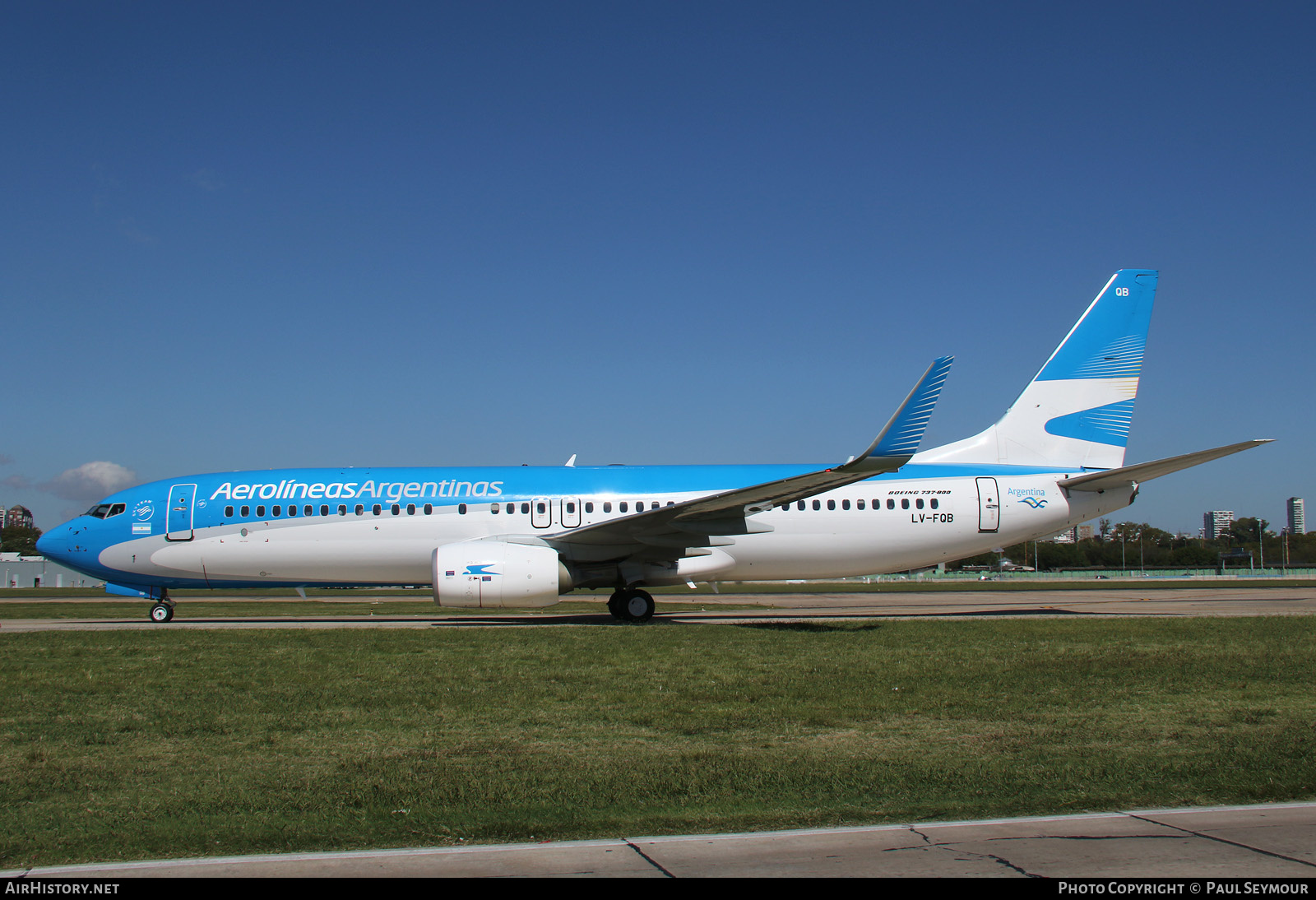 Aircraft Photo of LV-FQB | Boeing 737-86J | Aerolíneas Argentinas | AirHistory.net #225615