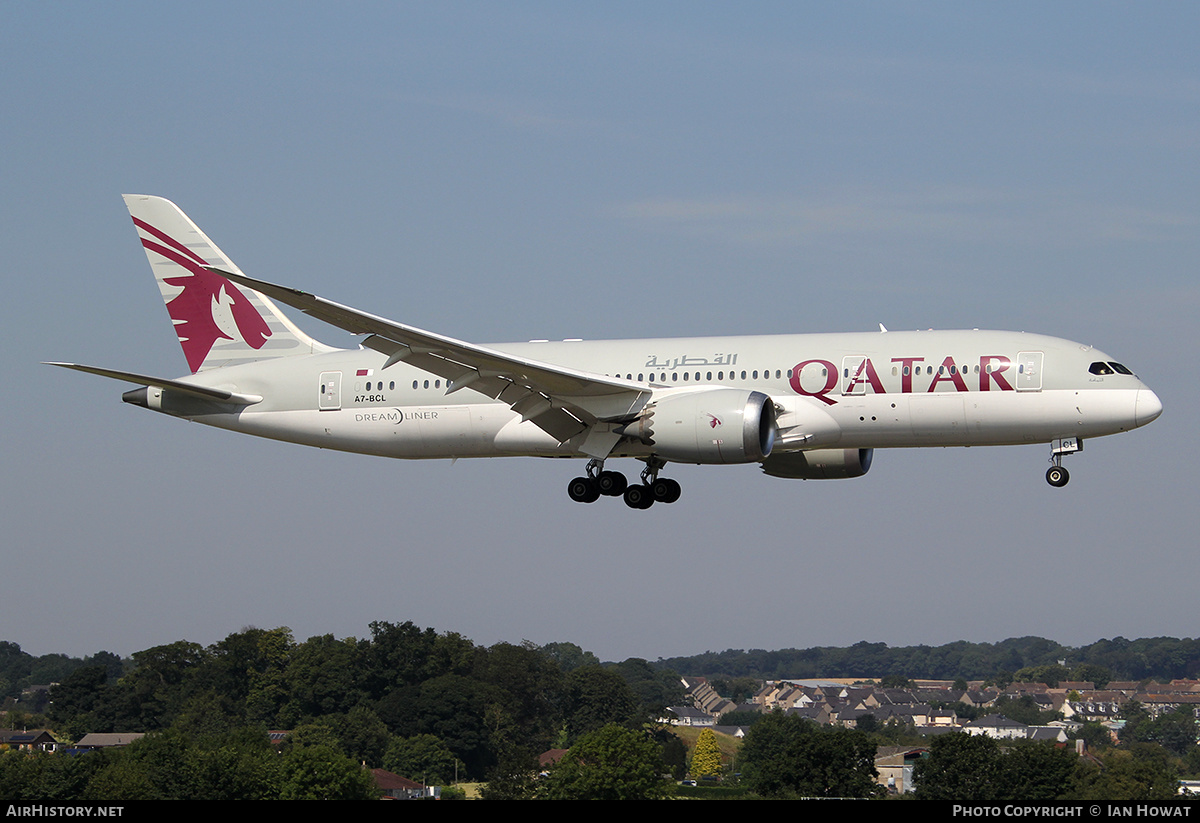 Aircraft Photo of A7-BCL | Boeing 787-8 Dreamliner | Qatar Airways | AirHistory.net #225672