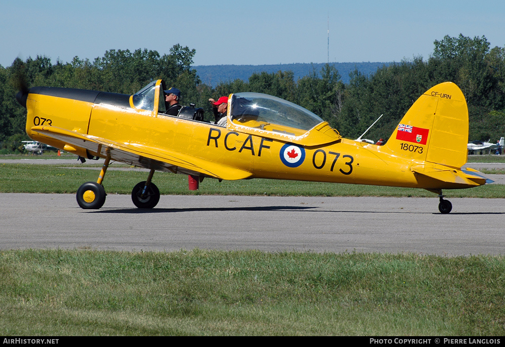 Aircraft Photo of CF-URN / 18073 | De Havilland Canada DHC-1B-2-S5 Chipmunk Mk2 | Canada - Air Force | AirHistory.net #225682