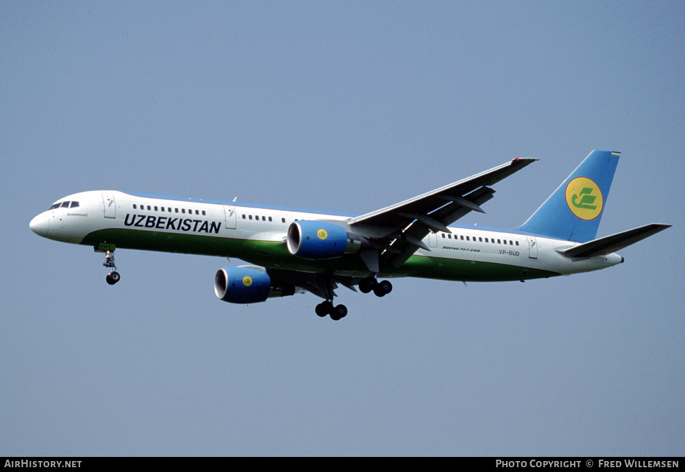 Aircraft Photo of VP-BUD | Boeing 757-23P | Uzbekistan Airways | AirHistory.net #225688