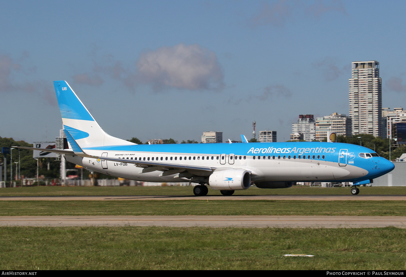 Aircraft Photo of LV-FUB | Boeing 737-8HX | Aerolíneas Argentinas | AirHistory.net #225711