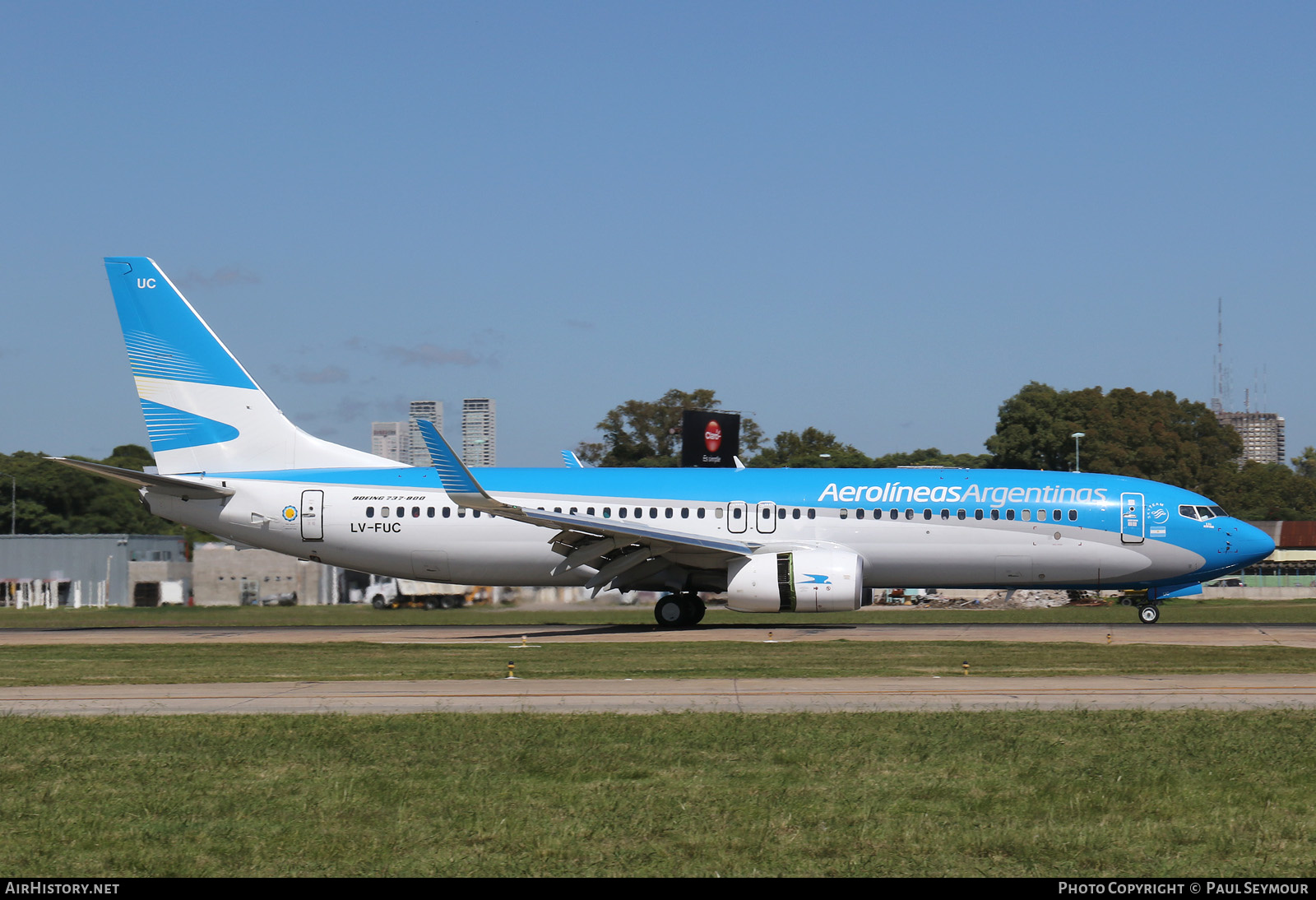 Aircraft Photo of LV-FUC | Boeing 737-8SH | Aerolíneas Argentinas | AirHistory.net #225714
