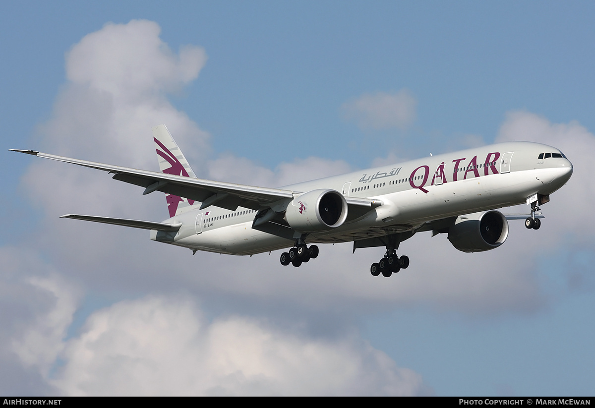 Aircraft Photo of A7-BAH | Boeing 777-3DZ/ER | Qatar Airways | AirHistory.net #225740