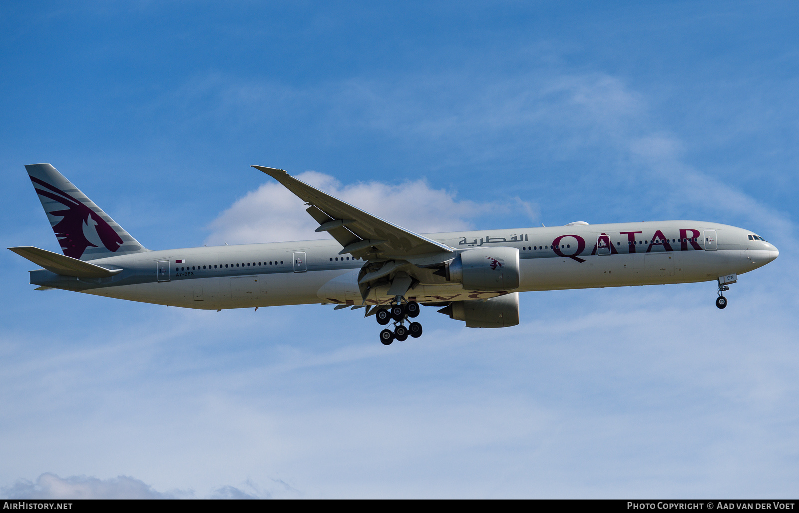 Aircraft Photo of A7-BEX | Boeing 777-300/ER | Qatar Airways | AirHistory.net #225753