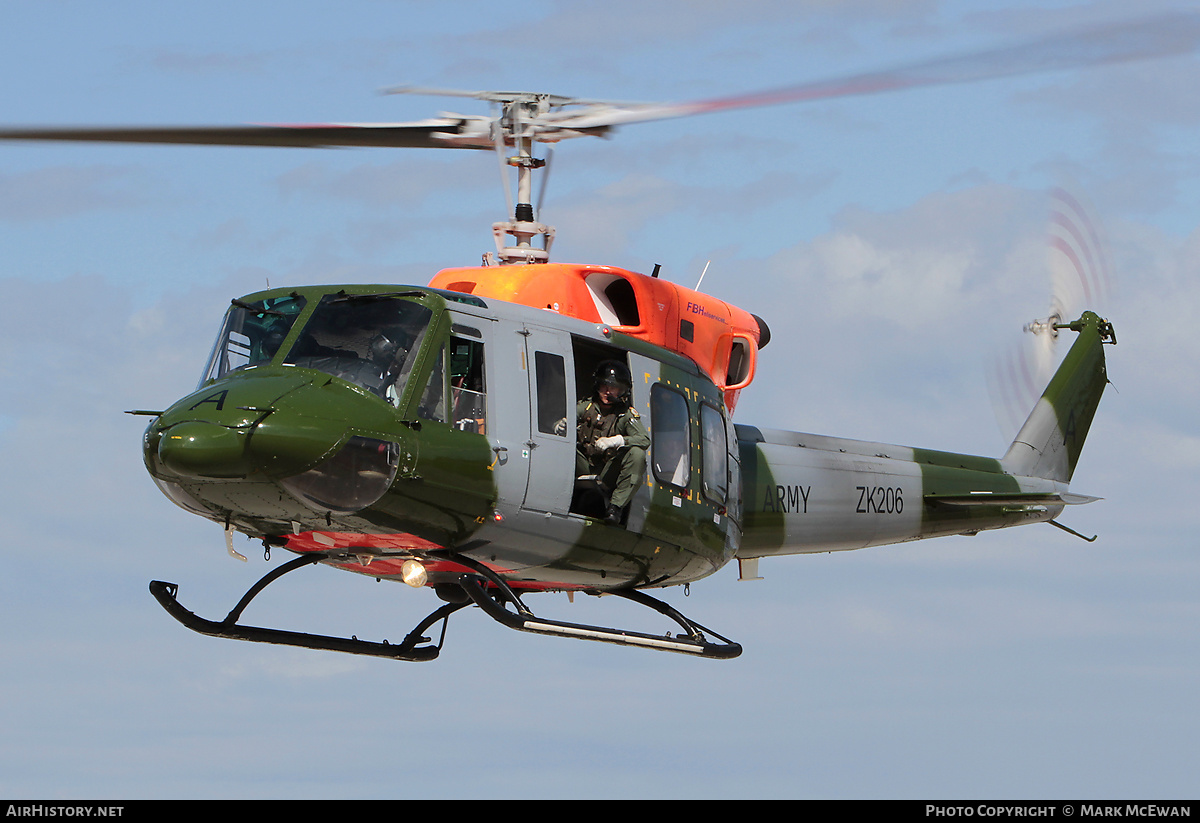 Aircraft Photo of ZK206 | Bell 212 AH.2 | UK - Army | AirHistory.net #225796