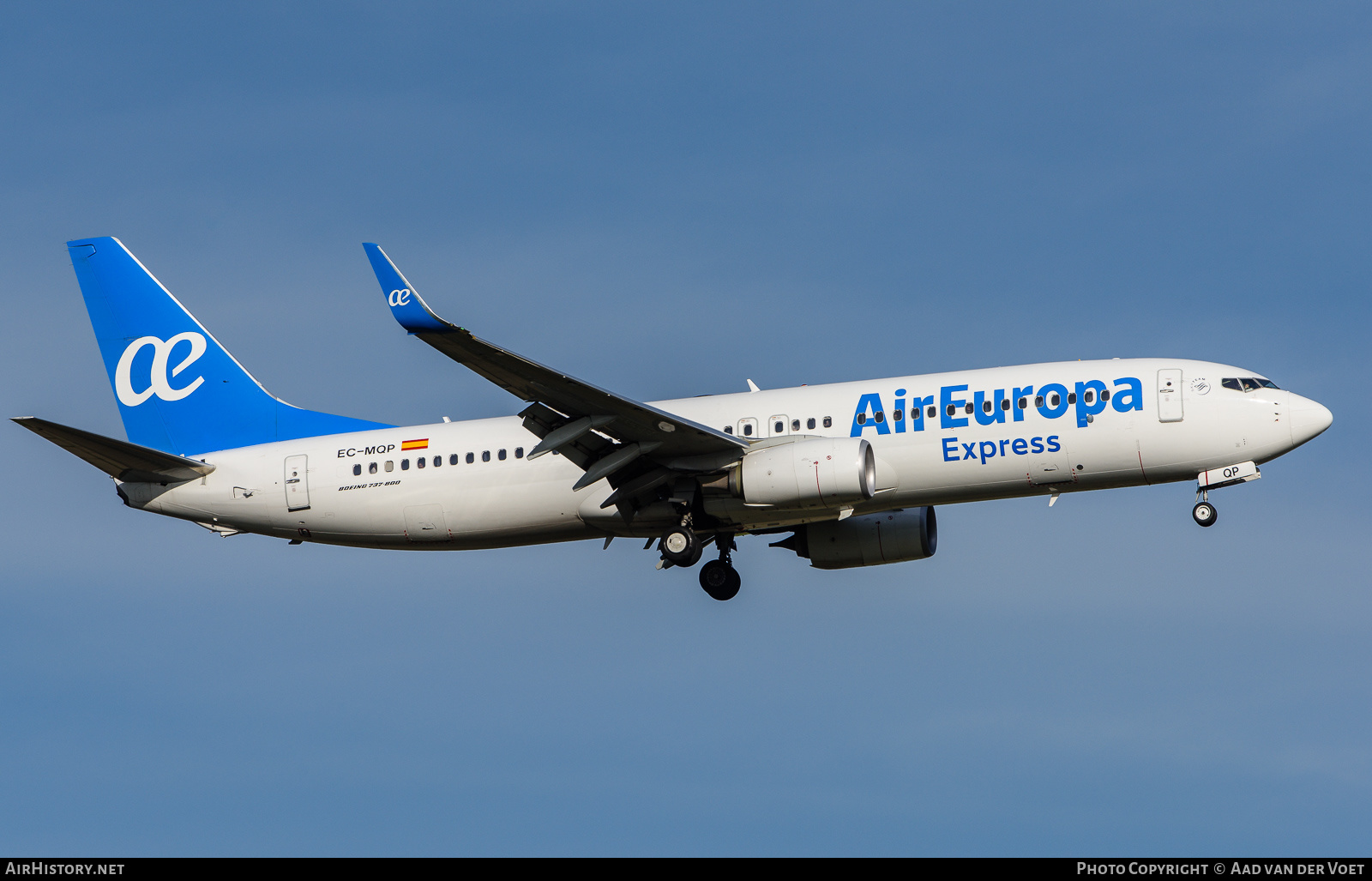 Aircraft Photo of EC-MQP | Boeing 737-800 | Air Europa Express | AirHistory.net #225800
