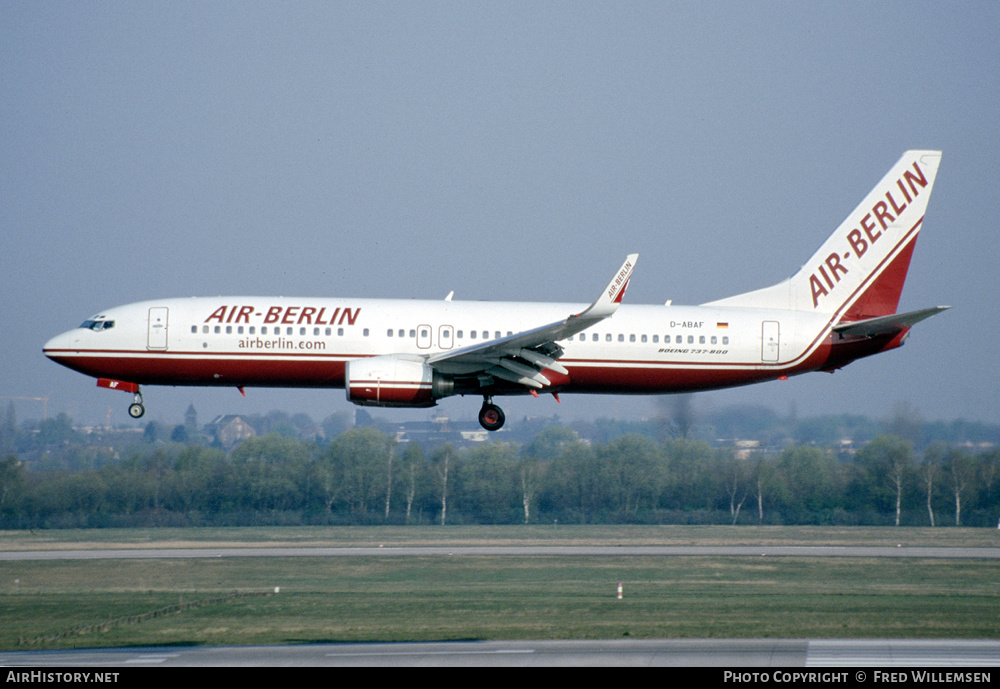 Aircraft Photo of D-ABAF | Boeing 737-86J | Air Berlin | AirHistory.net #225803