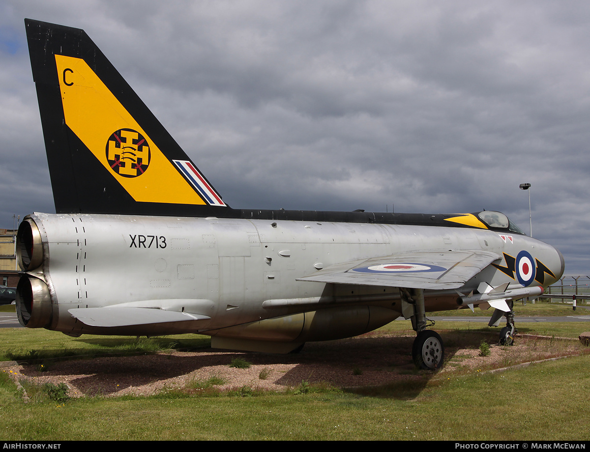 Aircraft Photo of XR713 | English Electric Lightning F3 | UK - Air Force | AirHistory.net #225806