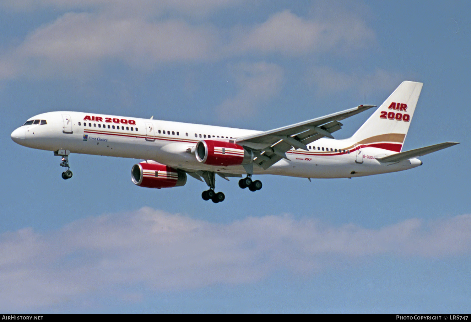 Aircraft Photo of G-OOOU | Boeing 757-2Y0 | Air 2000 | AirHistory.net #225847