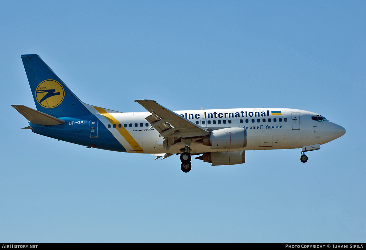 Aircraft Photo of UR-GAU | Boeing 737-5Y0 | Ukraine International Airlines | AirHistory.net #225935