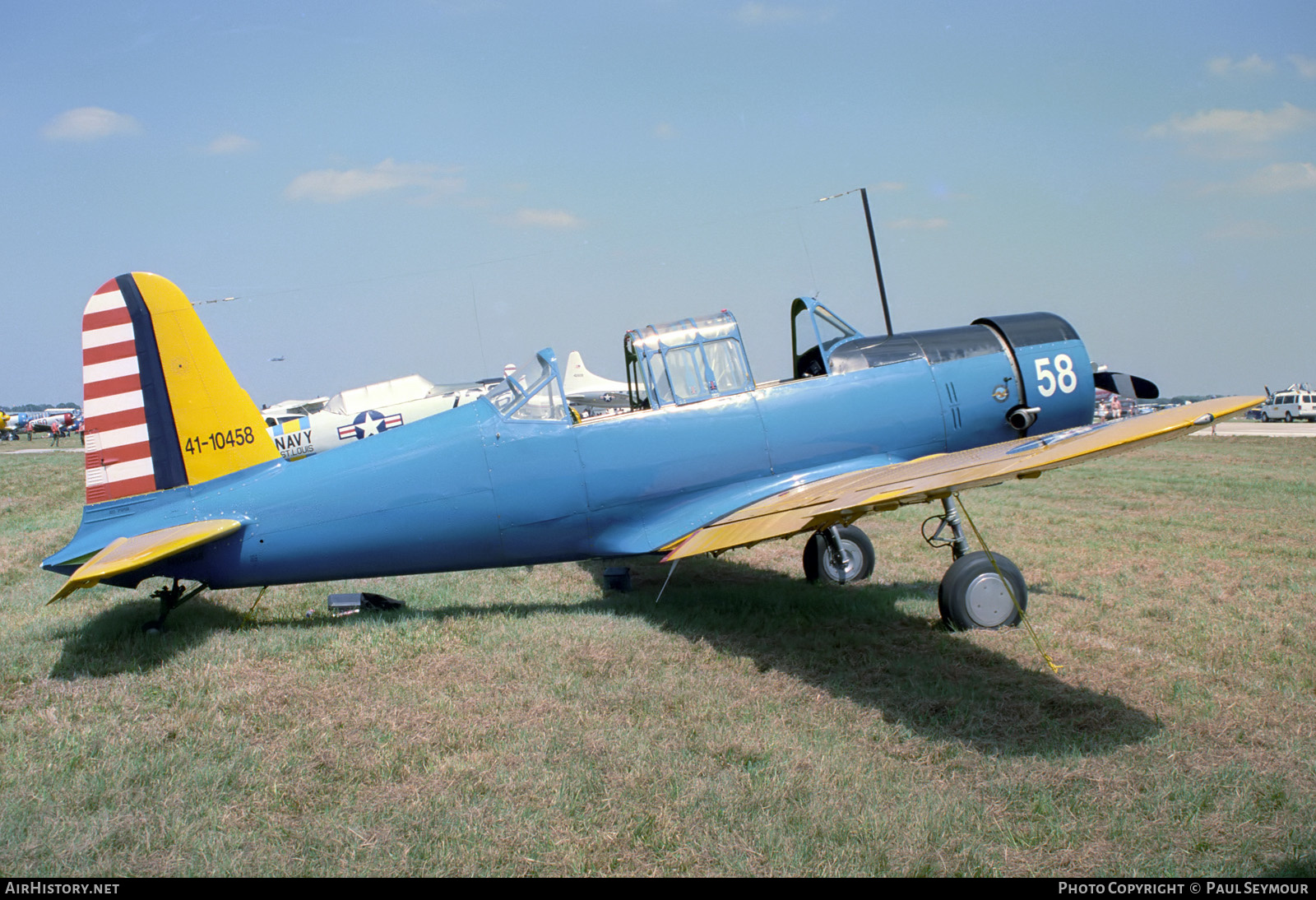 Aircraft Photo of N10458 / 41-10458 | Vultee BT-13A Valiant | USA - Air Force | AirHistory.net #226031