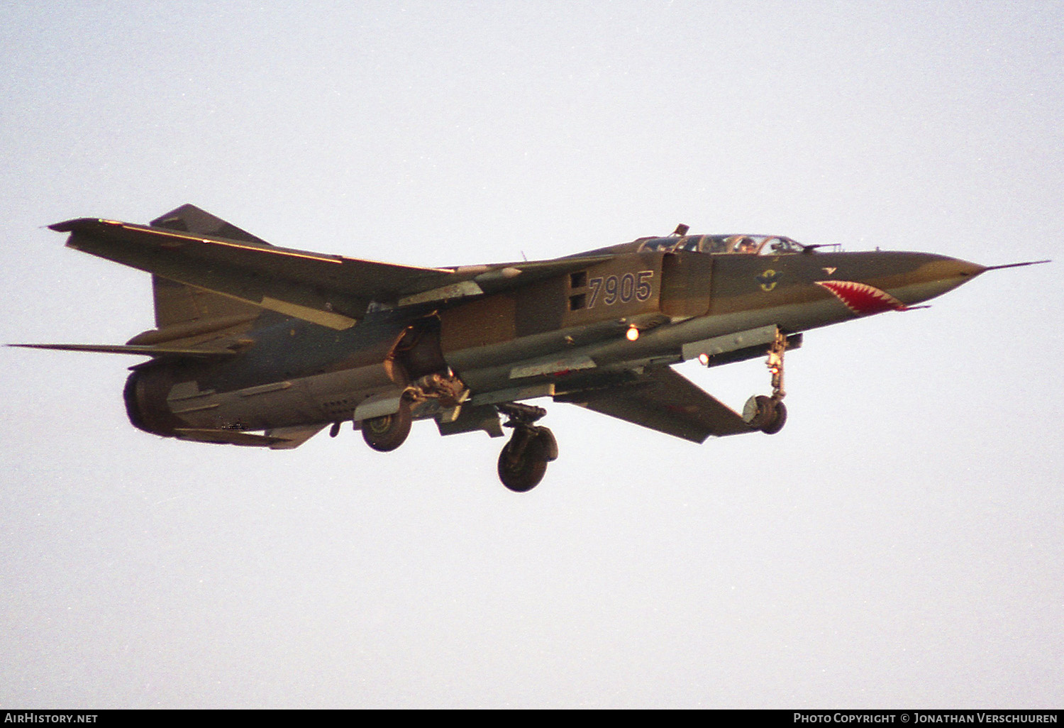 Aircraft Photo of 7905 | Mikoyan-Gurevich MiG-23UB | Czechoslovakia - Air Force | AirHistory.net #226067