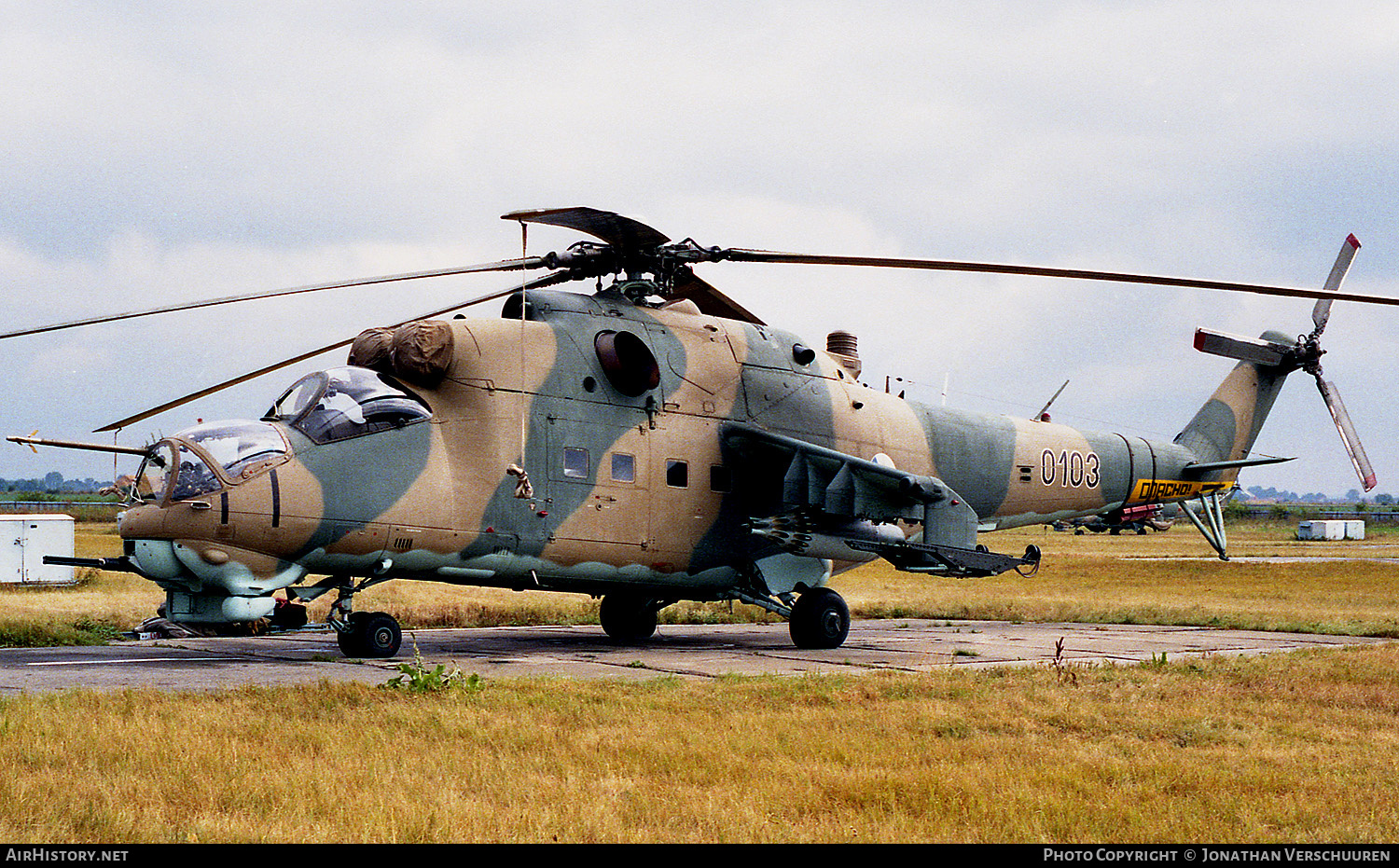 Aircraft Photo of 0103 | Mil Mi-24D | Czechoslovakia - Air Force | AirHistory.net #226120