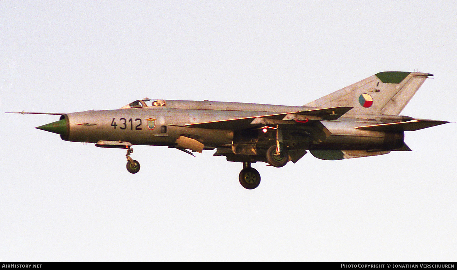 Aircraft Photo of 4312 | Mikoyan-Gurevich MiG-21MF | Czechoslovakia - Air Force | AirHistory.net #226163