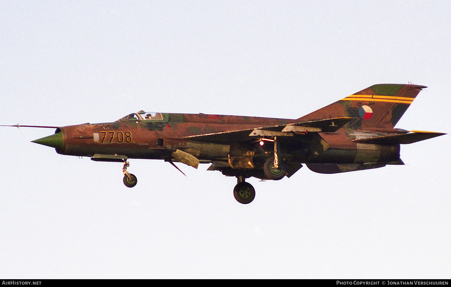 Aircraft Photo of 7708 | Mikoyan-Gurevich MiG-21MF | Czechoslovakia - Air Force | AirHistory.net #226166
