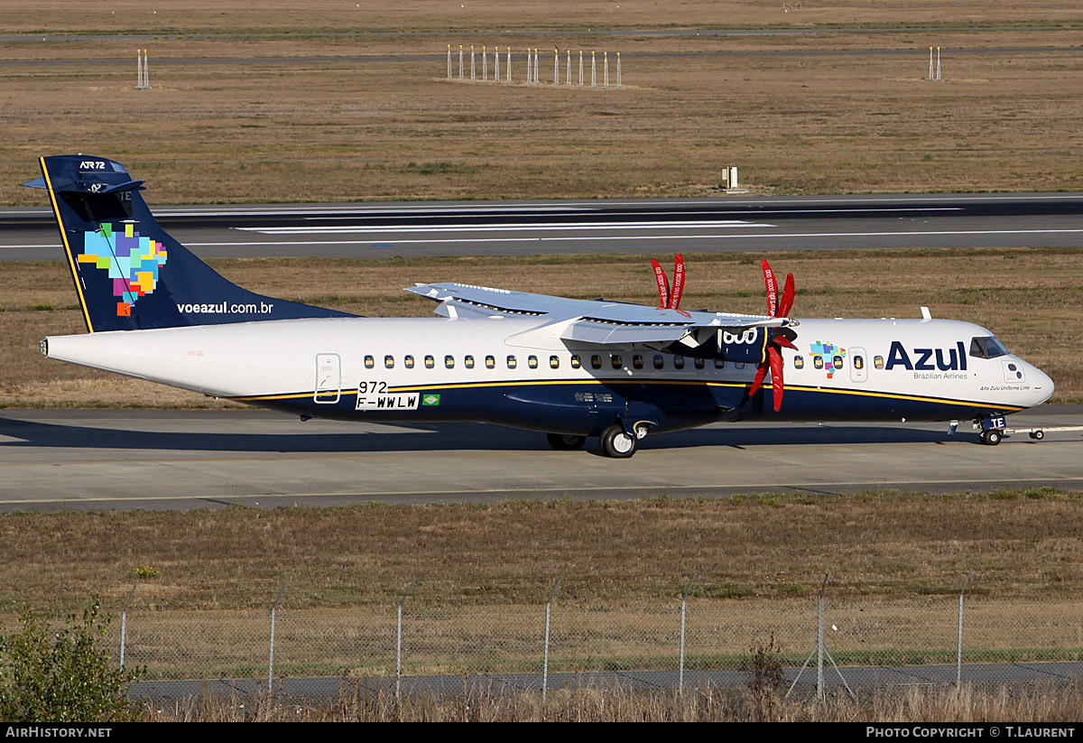 Aircraft Photo of F-WWLW | ATR ATR-72-600 (ATR-72-212A) | Azul Linhas Aéreas Brasileiras | AirHistory.net #226175