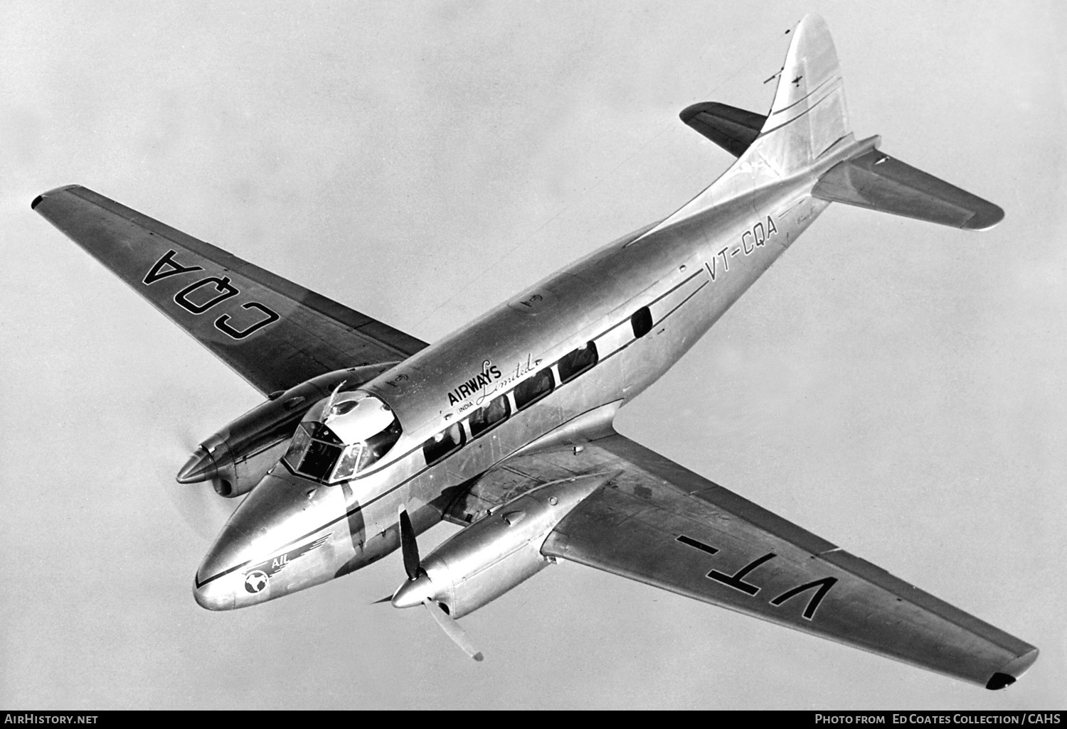 Aircraft Photo of VT-CQA | De Havilland D.H. 104 Dove 1 | Airways India | AirHistory.net #226263