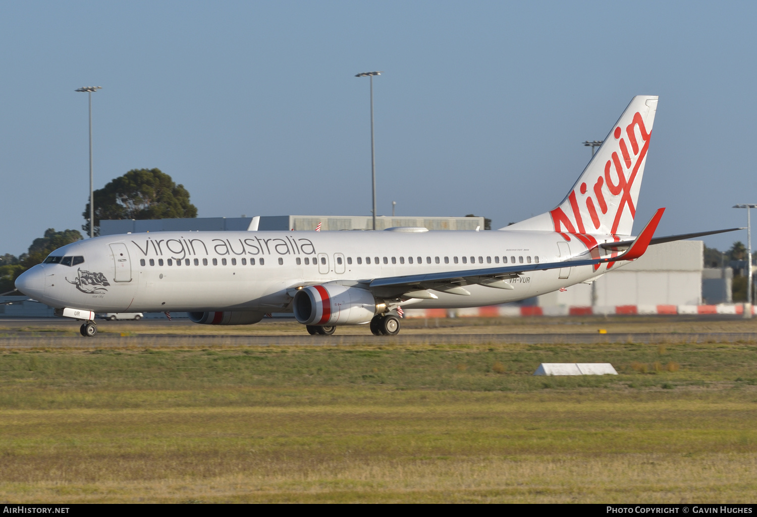 Aircraft Photo of VH-VUR | Boeing 737-8FE | Virgin Australia Airlines | AirHistory.net #226266