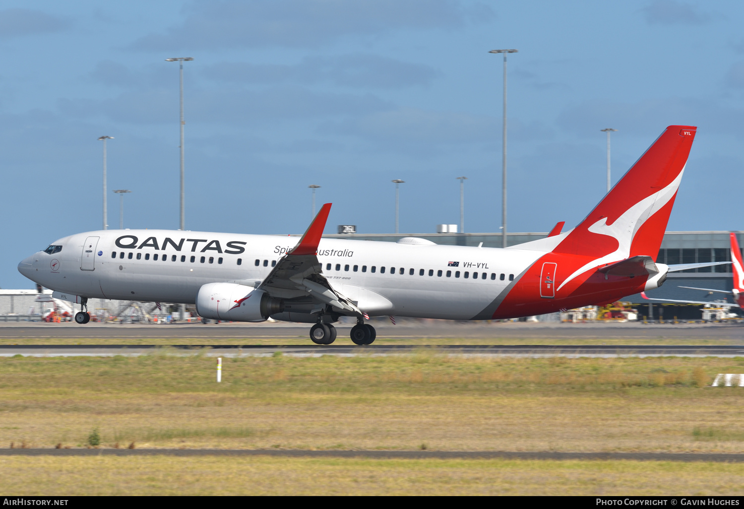 Aircraft Photo of VH-VYL | Boeing 737-838 | Qantas | AirHistory.net #226272