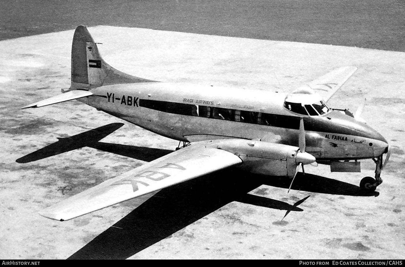 Aircraft Photo of YI-ABK | De Havilland D.H. 104 Dove 1 | Iraqi Airways | AirHistory.net #226275