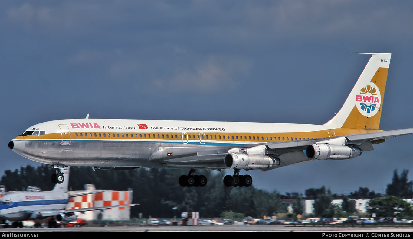 Aircraft Photo of 9Y-TEZ | Boeing 707-321B | BWIA International | AirHistory.net #226308