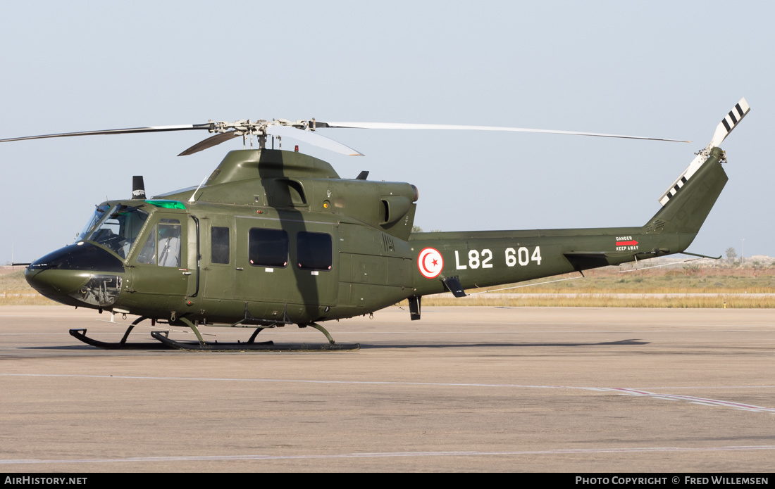 Aircraft Photo of L82 604 | Agusta AB-412 | Tunisia - Air Force | AirHistory.net #226337