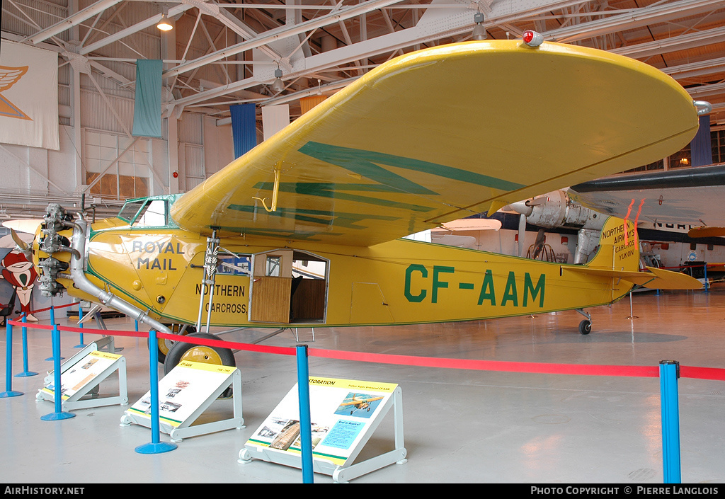 Aircraft Photo of CF-AAM | Fokker Super Universal | Northern Airways | AirHistory.net #226357