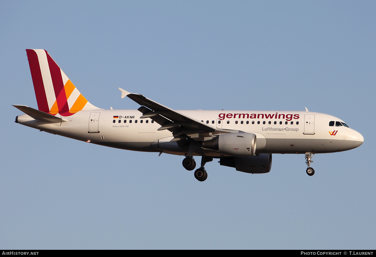 Aircraft Photo of D-AKNR | Airbus A319-112 | Germanwings | AirHistory.net #226365
