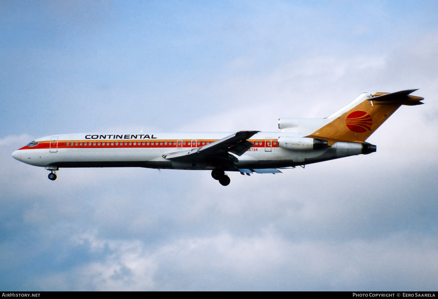 Aircraft Photo of N66734 | Boeing 727-224/Adv | Continental Airlines | AirHistory.net #226422