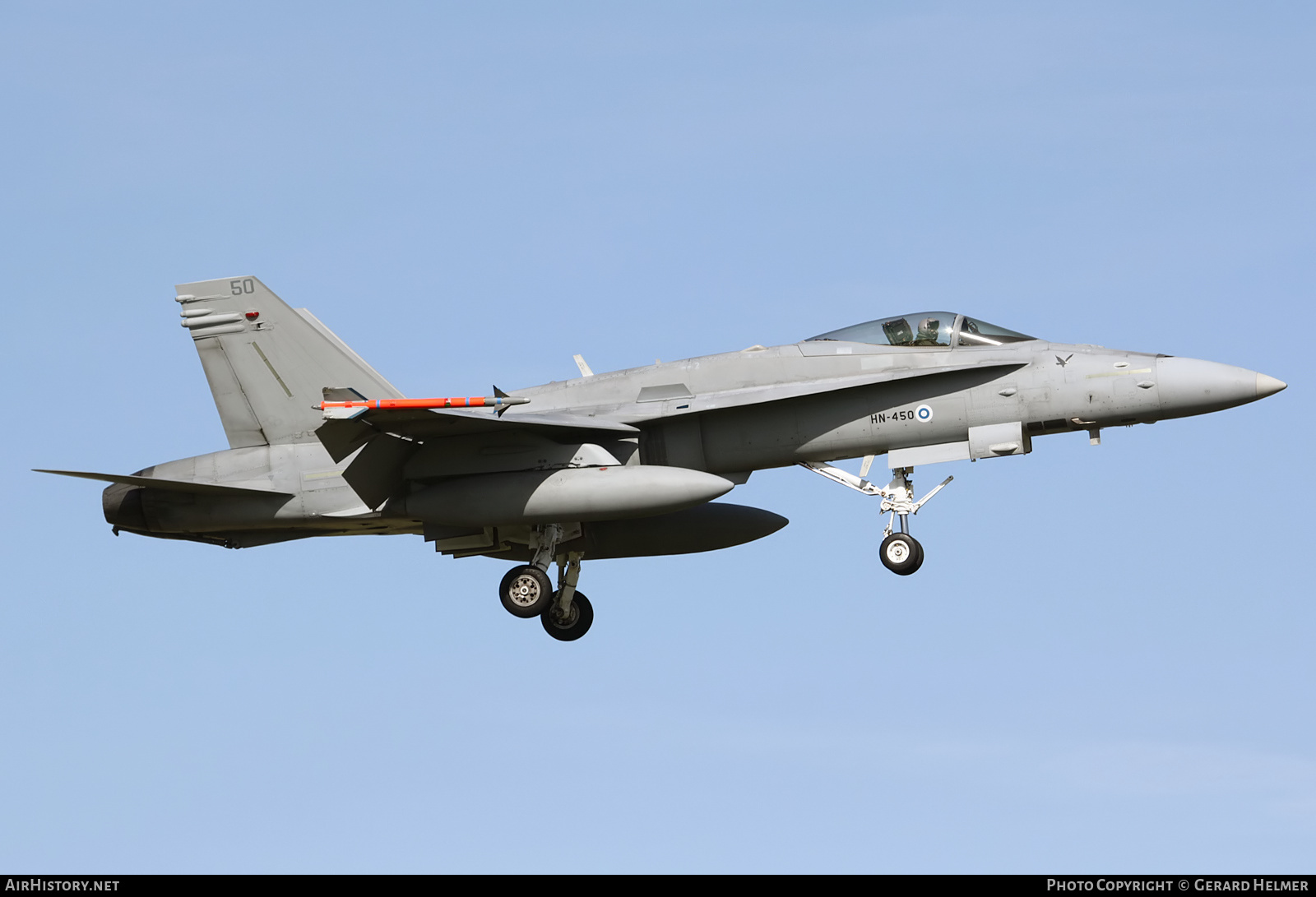Aircraft Photo of HN-450 | McDonnell Douglas F/A-18C Hornet | Finland - Air Force | AirHistory.net #226467